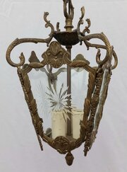 Brass Rococo Style Hall Lantern 