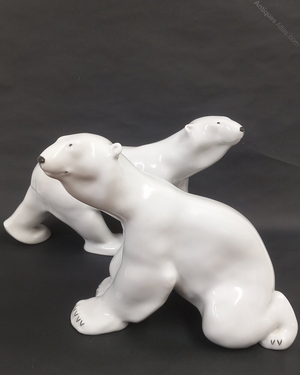 thumbnail image 2 of Lomonosov Porcelain Figurine - Bear Cub With Honeycomb, 4 Inches (Handcrafted) 2 of 5