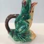 Majolica Frog pitcher