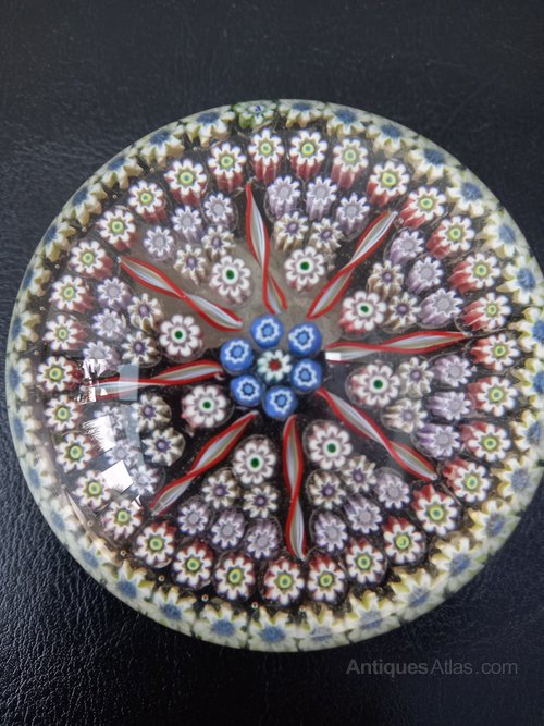 Antiques Atlas Perthshire Paperweight Millefiori