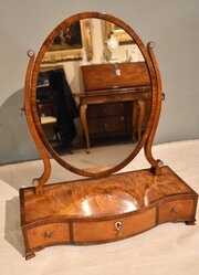 18th Century Satinwood Dressing Mirror