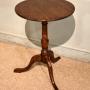18th Century Small Oak Tripod Lamp / Wine Table