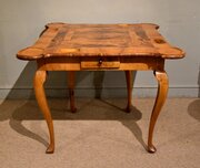 18th Century Walnut Folding Games Table