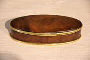 18th Century Walnut Oval Table Snuff Box