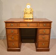 19th Century Walnut Pedestal Desk