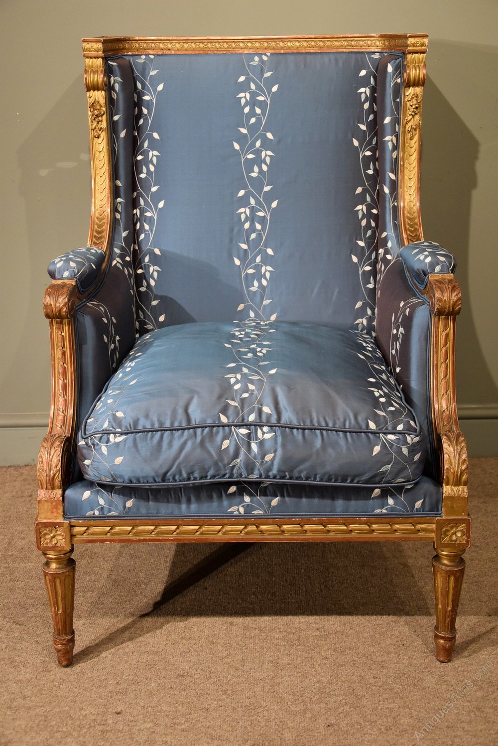 An English Bergere Chair In Louis XIV Style - Antiques Atlas