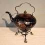Early 19th century Toleware Kettle on stand