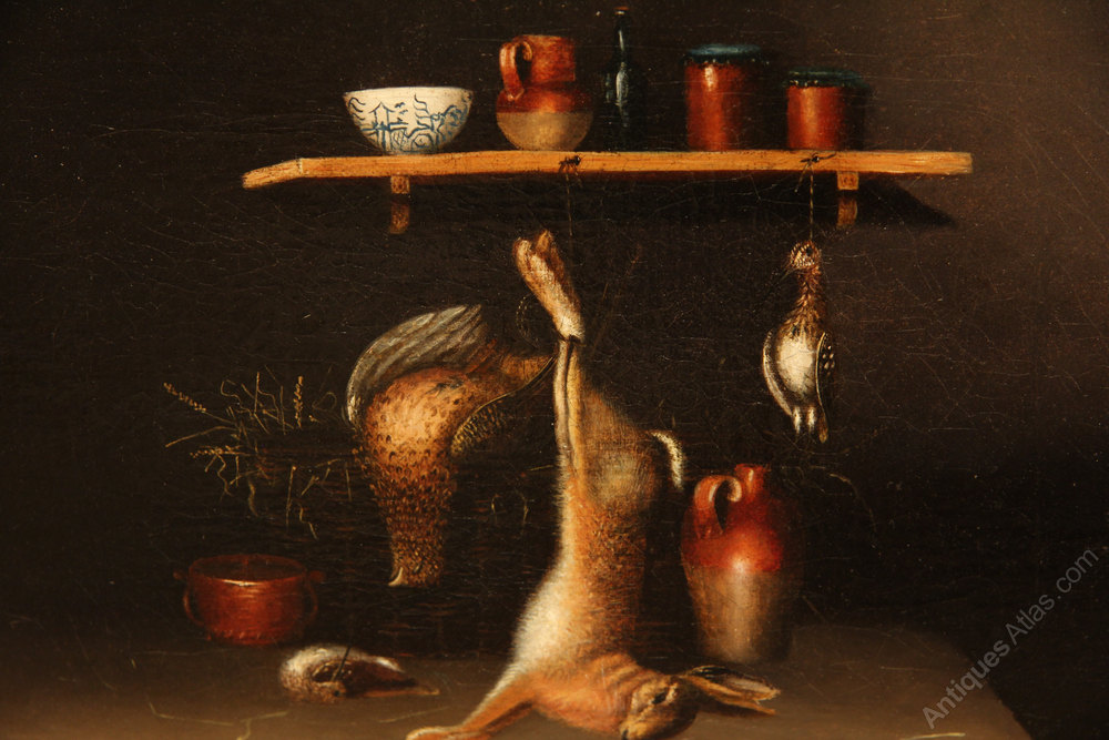 Antiques Atlas Game Larder Oil Painting By Benjamin Blake