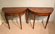 George III Mahogany Console Side Tables