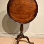 George III mahogany lamp/ wine table
