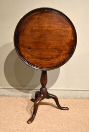 George III Mahogany Lamp/ Wine Table