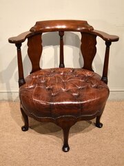 George II Mahogany Desk Chair