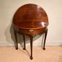 Late George IlI fold over tea table