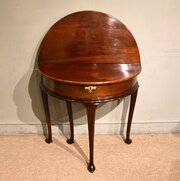 Late George IlI Fold Over Tea Table