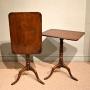 pair of George III mahogany tripod tables