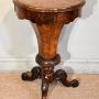 Mid 19th century walnut Trumpet shaped work table