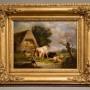 Oil Painting by Pierre Dielmans A Farmyard Scene