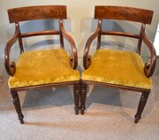 Pair Of Regency Period Mahogany Armchairs 