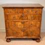 Queen Anne walnut chest of drawers