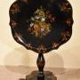 Victorian Papier Mache folding lamp table