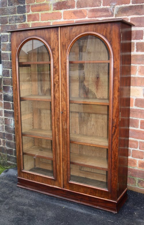 Good Victorian Alcove Mahogany Bookcase Antiques Atlas