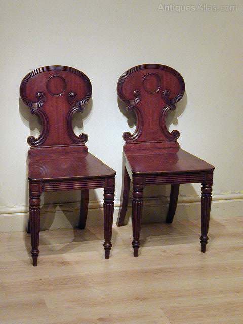 An Elegant Pair Of Regency Hall Chairs - Antiques Atlas An Elegant Pair of Regency Hall Chairs Antique ... - An Elegant Pair Of Regency Hall Chairs - Antiques Atlas