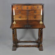 17th Century English Oak Strong Box C. 1640