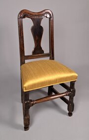17th Century English Walnut Chair Or Back Stool