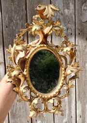 18th Century Florentine Mirror With Original Plate