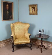 18th Century Wing Back Chair In The Irish Manner