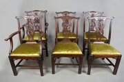 Arts And Crafts Set Of Six Bespoke Dining Chairs