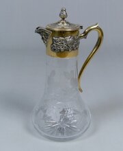 Asprey And Co. Ltd Silver Bacchus Mask Claret Jug