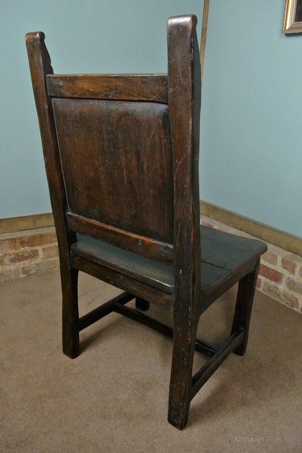 Charles I Oak Chair With Linen Fold Back Panel Antiques Atlas