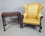 Chippendale Padauk Gothic Silver Table C.1830