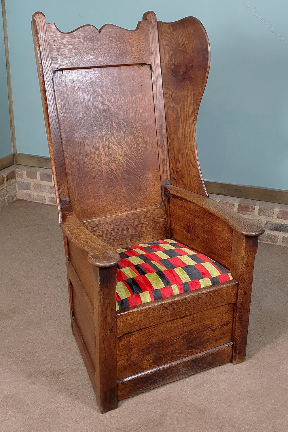 Early 18th Century Wainscot Oak Lambing Chair Antiques Atlas