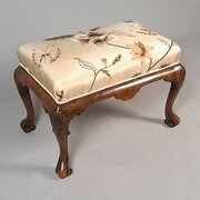 Fine 19th Century Walnut Footstool C. 1870