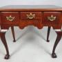 George III Red Walnut Lowboy on Ball and Claw Feet