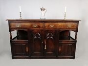 George III Strawberry Hill Gothic Oak Dresser 
