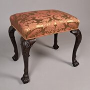 George II Irish Mahogany Footstool C. 1750