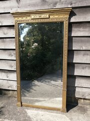  Georgian Giltwood Pier Mirror With Original Plate
