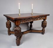Oak Extending Dining Table Seating 8-10 C.1900