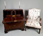 Padauk Bureau In The Chippendale Manner C. 1780