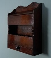 Queen Anne Candle Salt And Key Hanging Elm Box