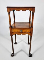  Rare George III Cuban Mahogany Nightstand C.1790