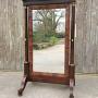 Regency Cheval Mirror of French Empire Design 