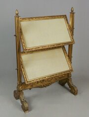 Regency Gilt Wood Adjustable Fire Screen C. 1825