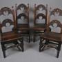Set of Four Yorkshire Oak Back Stools c. 1730