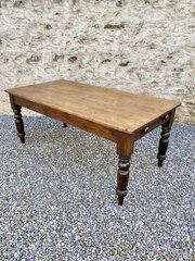 6ft Welsh Farmhouse Kitchen Dining Table Seats 8