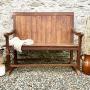 Small Welsh Oak and Pine Settle c1760
