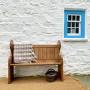 Small Welsh Pitch Pine Pew Settle Bench
